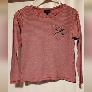 Heartless long sleeve striped shirt